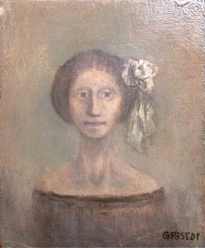 null Gilbert PASTOR (1932 - 2015)

"Portrait of a woman"

Oil on wood panel, signed...