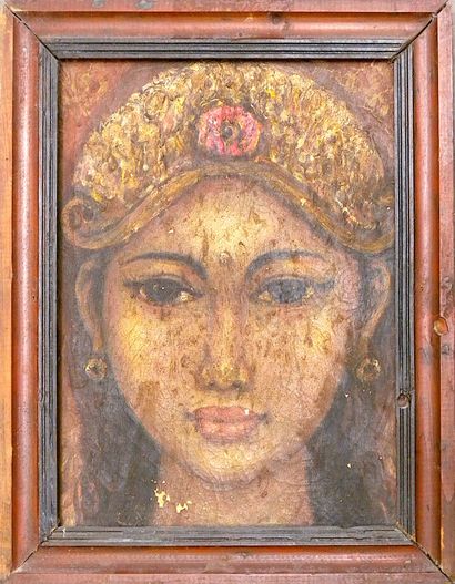 null Indonesian school of the 20th century

"Portrait of a young Balinese woman".

Oil...