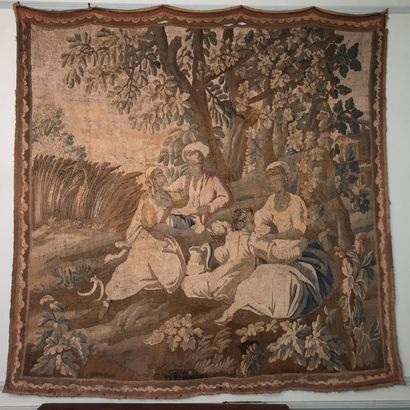 null Fragment of a wool and silk tapestry, Aubusson, 17th century

Picnic

200 x...