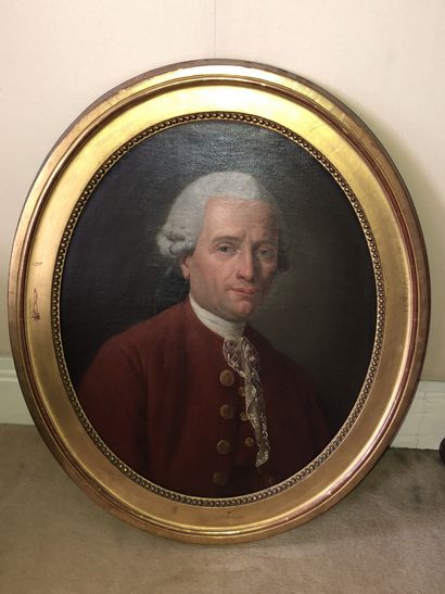 null School of the second half of the 18th century

"Portrait of a man with a wig...