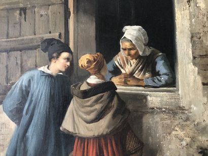COLIN Alexandre Marie COLIN (1798-1873)

"Les enfants à la fenêtre"

Huile sur toile...