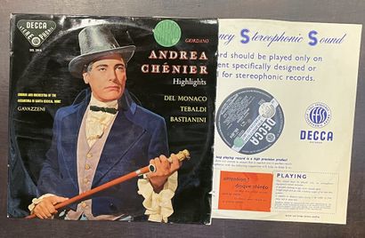 Andrea CHENIER Un disque 33T - Umberto Giordano, "Andrea Chenier", Label Decca

Ref...