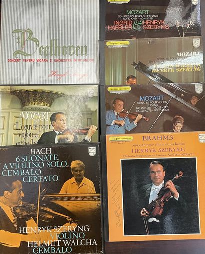 Henryk SZERYNG Cinq disques 33T et deux coffrets (33T) - Henryk Szeryng/violon, divers...