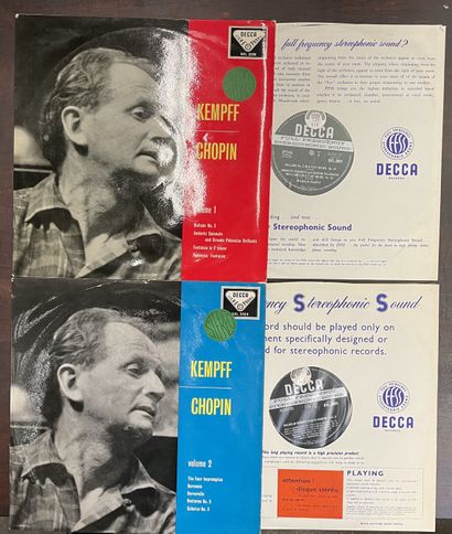 Wilhelm KEMPFF Deux disques 33T - Wilhelm Kempff/piano, Label Decca

Frédéric Chopin,...