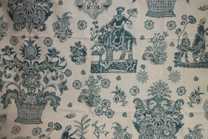 null Green Indian Toile, Hodsoll Mac Kenzie, ecru background

with elephant, 18th...