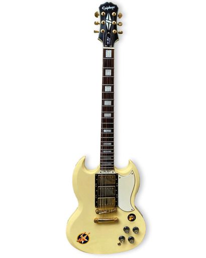 null * ELECTRIC GUITAR, EPIPHONE, reissue SG Les Paul custom, after 2010

Cream lacquered,...