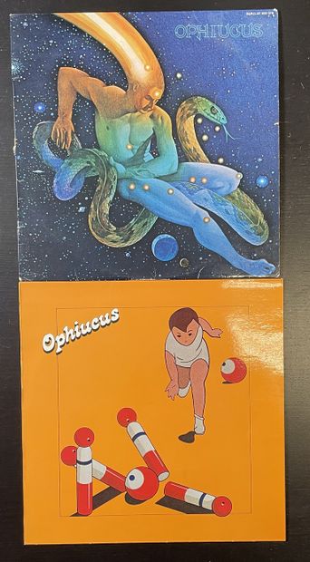 Progressive française Deux disques 33 T - Ophiucus 
VG à EX; VG à EX