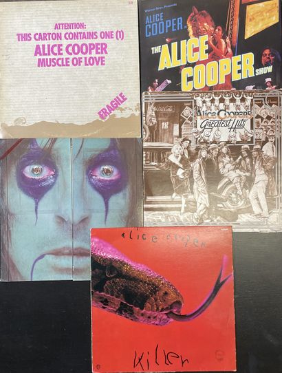 HARD ROCK Cinq disques 33 T - Alice Cooper

VG à EX; VG à EX