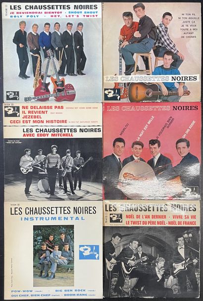 Chanteurs français Sept disques Ep - Les chaussettes noires/Eddy Mitchell

VG à EX;...