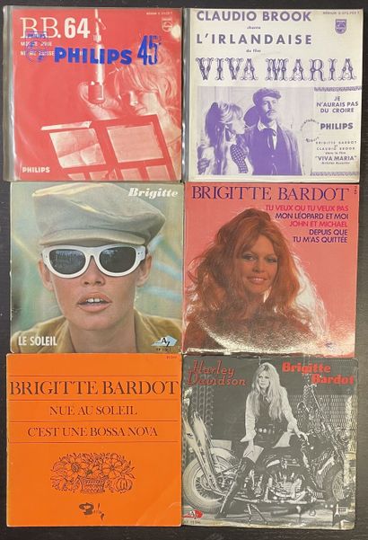 Chanteuses françaises Six disques Ep/45 T (dont Jukebox + encart) - Brigitte Bardot...