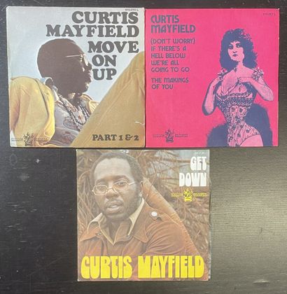 Soul/Funk Trois disques 45 T - Curtis Mayfield

VG à EX; VG+ à EX