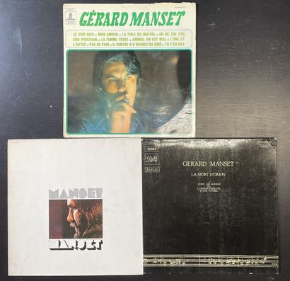 CHANSON FRANCAISE Trois disques 33T - Gérard Manset

VG à EX (premier album de Manset,...