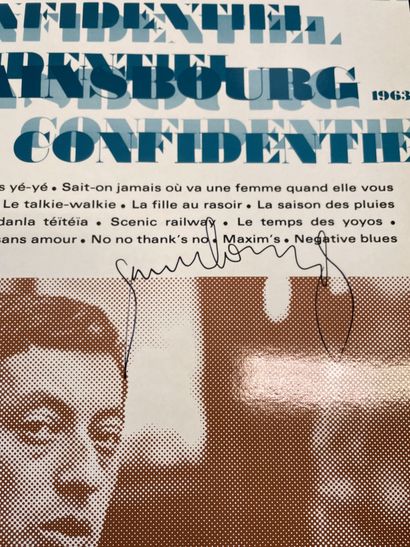 Dédicacé *1 x Lp - Serge Gainsbourg "Confidentiel"

80's Reissue, signed by the artist

EX;...