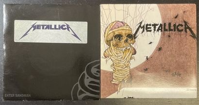 HARD ROCK Deux disques 45 T - Metallica 
VG+ à EX; VG+ à EX