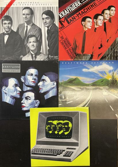 80/90's Cinq disques 33 T - Kraftwerk

VG à EX (trace de feutre rouge sur une pochette);...