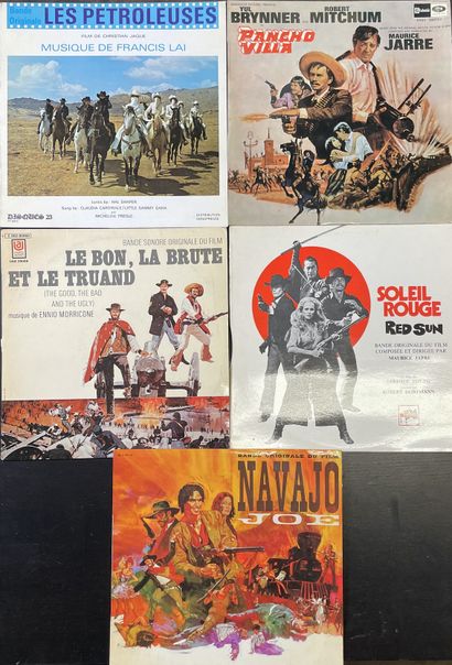 BANDES ORIGINALES DE FILMS Cinq disques 33 T - Bandes originales de Western

VG+...