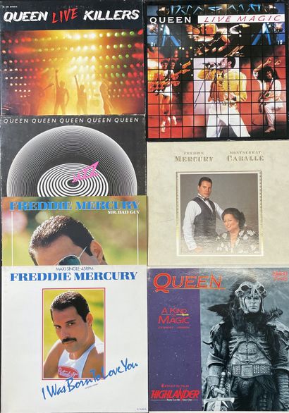 80/90's Sept disques maxi-45 T et 33 T - Queen & Co

VG+ à EX; VG à EX