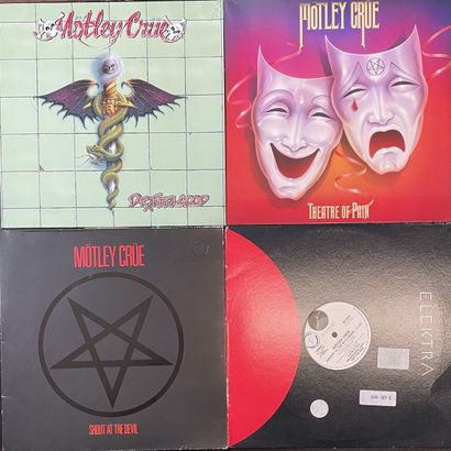HARD ROCK Quatre disques maxi-45 T et 33 T (dont un promo américain)- Mötley Crüe

VG+...