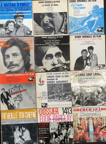 BANDES ORIGINALES DE FILMS Douze disques Ep - Bandes originales de films, label Barclay

VG...