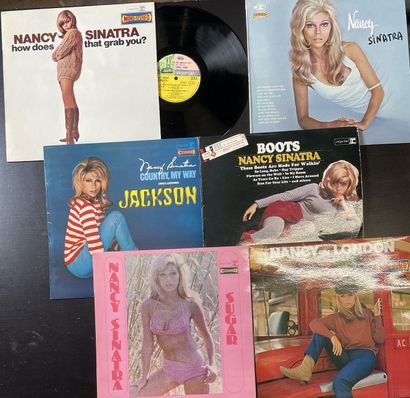 70's Six disques 33 T - Nancy Sinatra

VG à EX (une pochette découpée au dos); VG...