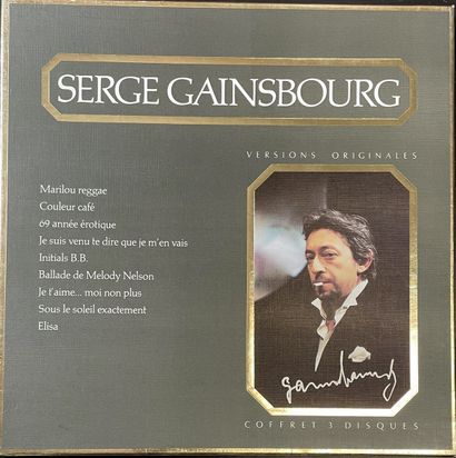 Dédicacé *Un coffret (3 disques 33 T) - Serge Gainsbourg, gris

Signé par l'artiste

EX;...