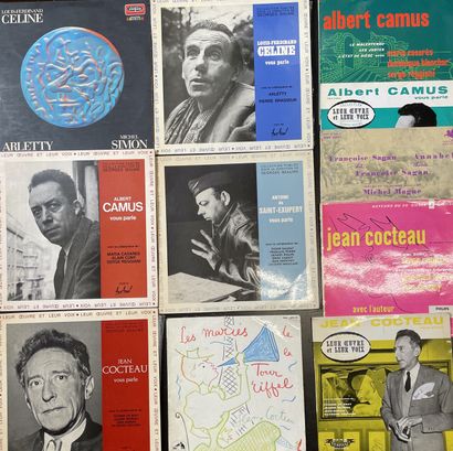 Poesie-Litterature 11 x 12''/Lps - Poetry and Literature - Cocteau, Céline, Camus…...