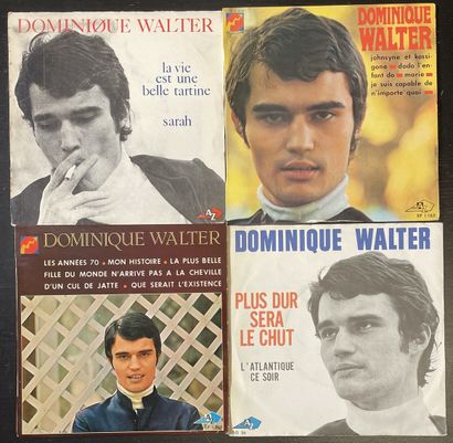 Chanteurs français Quatre disques Ep/45 T - Dominique Walter, reprises de Serge Gainsbourg

VG+...
