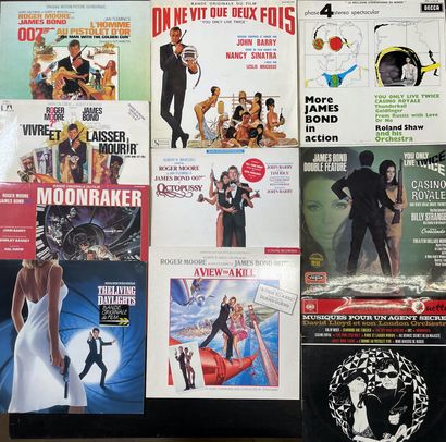BANDES ORIGINALES DE FILMS Dix disques 33 T - Bandes originales de films de James...
