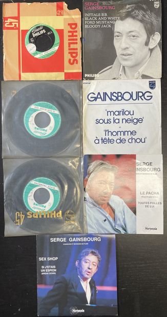 Chanteurs français Sept disques Ep/45 T (dont Jukebox et promo) - Serge Gainsbourg

G...