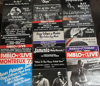 JAZZ Vingt-quatre disques 33 T - Jazz, label Pablo 
VG à EX; VG à EX