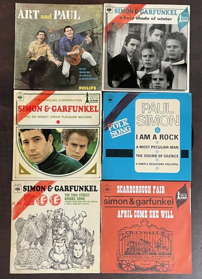 Pop 60/70's Six disques Ep/45 T - Simon & Garfunkel

VG à EX; VG+ à EX