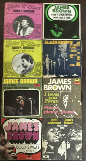Soul/R&B/Funk Huit disques 45 T - James Brown

VG à EX; VG à EX