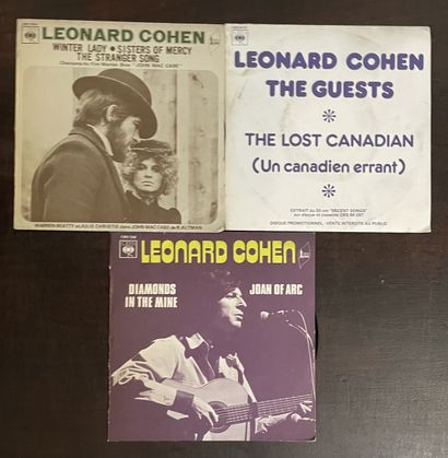 Pop 60/70's Trois disques 45 T - Leonard Cohen

VG+ à EX; VG+ à EX