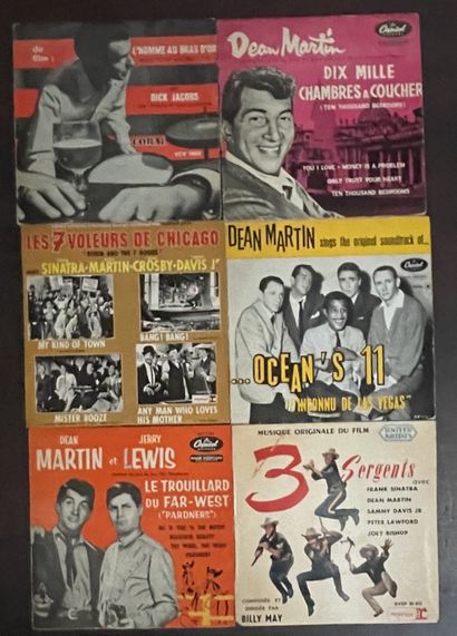 BANDES ORIGINALES DE FILMS Six disques Ep - Bandes originales de films avec des membres...