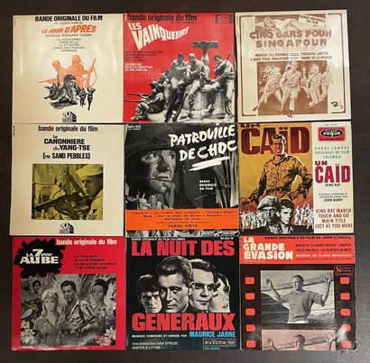 BANDES ORIGINALES DE FILMS Neuf disques Ep - Bandes originales de films de guerre

VG...
