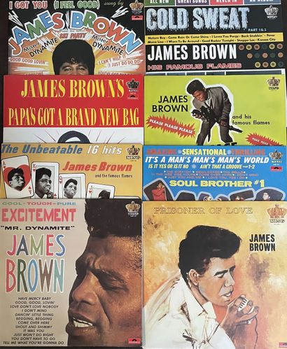 Soul/R&B/Funk Huit disques 33 T - Jame Brown 
Rééditions 
VG+ à EX, VG+ à EX