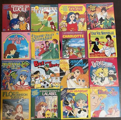 BANDES ORIGINALES DE FILMS Seize disques 45 T - Bandes originales de dessins animés

VG+...