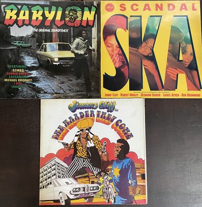 BANDES ORIGINALES DE FILMS Trois disques 33 T - Bandes originales de films Reggae

VG+...