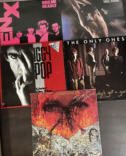 Pop 80/90's Cinq disques 33 T - New Wave/Punk 
VG+ à EX; VG+ à EX