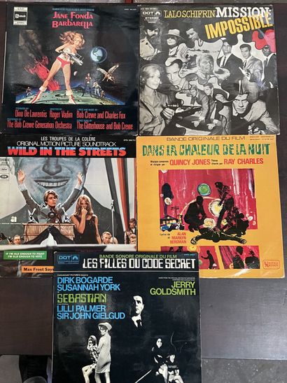 BANDES ORIGINALES DE FILMS Cinq disques 33 T - Bandes originales de films 70's

Pressages...