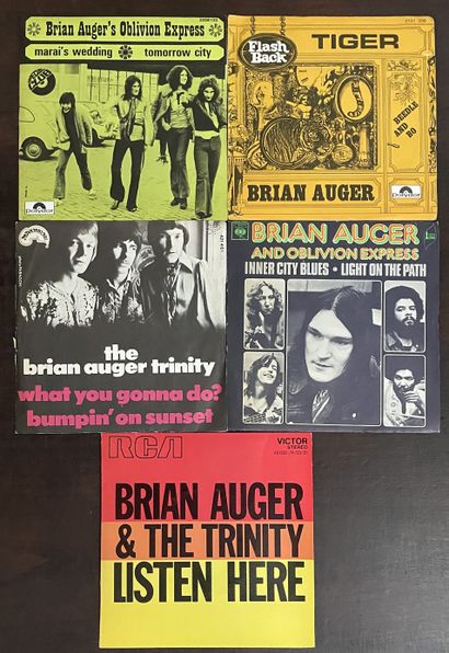 Pop 60/70's Cinq disques 45 T - Brian Auger

VG à EX; VG à EX