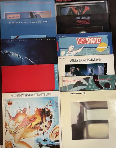 Pop 80/90's Onze disques maxi 45 T/33 T - Dire Straits

VG à EX; VG à EX
