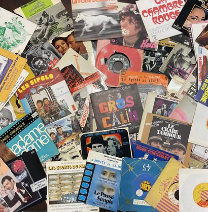 Lot mystère Cinquante disques Ep/45 T - Bandes originales de films

Etats non vérifiés,...