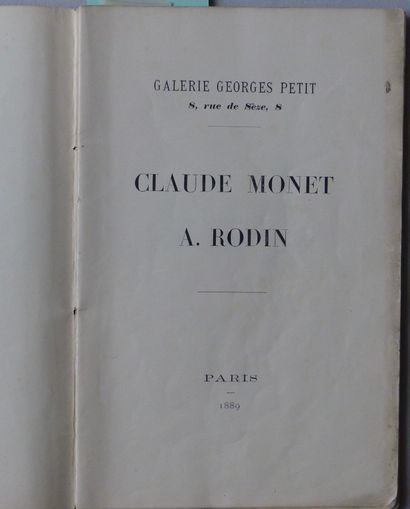 BEAUX ARTS, ARTS DECORATIFS MONET Claude et RODIN Auguste, 

texte de Octave MIRBEAU...