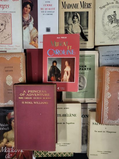 VARIA NAPOLEON, EMPIRE. 

Lot de livres dont A. AUGUSTIN-THIERRY, Madame Mère; Frédéric...