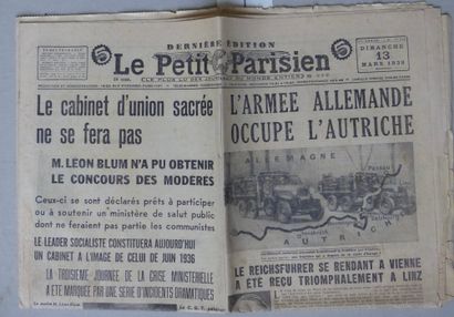 HISTOIRE, POLITIQUE, IDEOLOGIES LE PETIT PARISIEN, Dimanche 13 mars 1938.

L’ARMÉE...