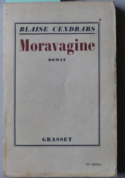 LITTÉRATURE 
CENDRARS Blaise, 




MORAVAGINE, Grasset, Paris. 20ème Édition. 1926....