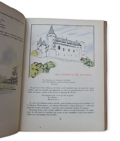 ŒNOLOGIE ÉTABLISSEMENTS NICOLAS. 

Ensemble de 5 volumes, reliés en maroquin bordeaux...