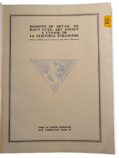 VARIA EXPORTATION DE L’INDUSTRIE FRANÇAISE. 

ANNUAIRE 1933-1934 n°26.

ALBY, DAUGE,...