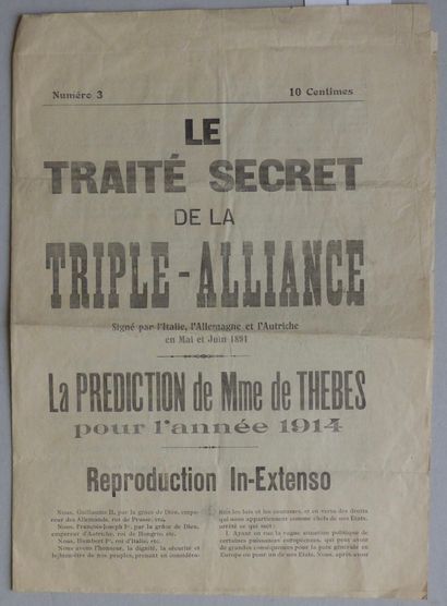 HISTOIRE, POLITIQUE, IDEOLOGIES LE TRAITÉ SECRET DE LA TRIPLE ALLIANCE, SIGNÉ PAR...